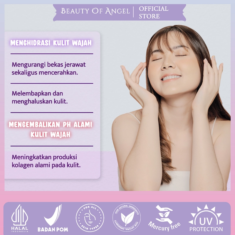 Product image Collagen Facial Hydrating Toner 100 ml BOA with Aloevera Extract Niacinamade Melembapkan & Menyeimbangkan Ph Kulit BPOM Beauty Of Angel all variant all variant
